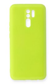 CepteToptan Xiaomi Redmi 9 Kılıf Nano içi Kadife Silikon - Sarı - DROPX1602-9081