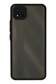 CepteToptan Realme C11 2021 Kılıf Montreal Silikon Kapak - Siyah - DROPX5951-4546