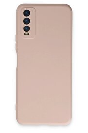 CepteToptan Vivo Y11S Kılıf Nano içi Kadife Silikon - Pudra - DROPX5637-7242
