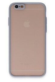 CepteToptan iPhone 6 Kılıf Montreal Silikon Kapak - Gri - DROPX4969-1458