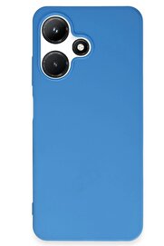 CepteToptan İnfinix Hot 30i Kılıf First Silikon - Mavi - DROPX1550-8283