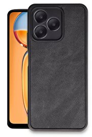 CepteToptan Realme Note 50 4G Kılıf Aras Deri Kapak - Siyah - DROPX4019-2594