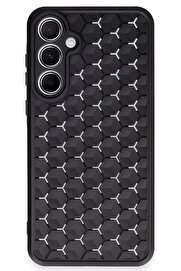 CepteToptan Samsung Galaxy A35 5G Kılıf Petek Silikon Kapak - Siyah - DROPX7632-5751