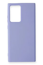 CepteToptan Samsung Galaxy Note 20 Ultra Kılıf Nano içi Kadife Silikon - Lila - DROPX6012-7379