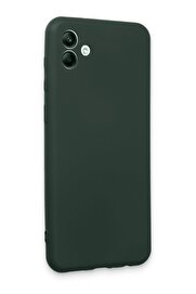 CepteToptan Samsung Galaxy A04E Kılıf First Silikon - Koyu Yeşil - DROPX2130-7962