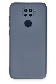 CepteToptan Xiaomi Redmi Note 9 Kılıf Nano içi Kadife Silikon - Gri - DROPX2486-2712