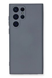 CepteToptan Samsung Galaxy S24 Ultra Kılıf Nano içi Kadife Silikon - Gri - DROPX1387-7722