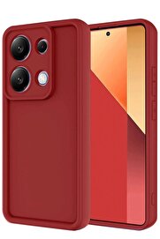 CepteToptan Xiaomi Redmi Note 13 Pro 4G Kılıf Viera Silikon - Kırmızı - DROPX2100-7881