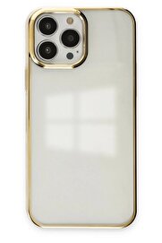 CepteToptan iPhone 13 Pro Kılıf Element Silikon - Gold - DROPX2478-5637