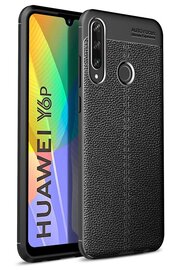 CepteToptan Huawei Y6P Kılıf Auto Focus Kapak - Siyah - DROPX1083-5142