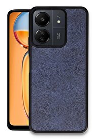 CepteToptan Xiaomi Redmi 13C Kılıf Aras Deri Kapak - Lacivert - DROPX2994-1092