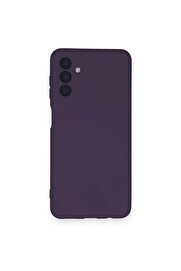 CepteToptan Samsung Galaxy A14 4G Kılıf Nano içi Kadife Silikon - Mor - DROPX3673-3990