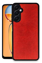 CepteToptan Samsung Galaxy A55 5G Kılıf Aras Deri Kapak - Kırmızı - DROPX2553-5788