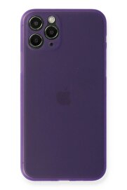 CepteToptan iPhone 11 Pro Kılıf PP Ultra İnce Kapak - Mor - DROPX9819-6907