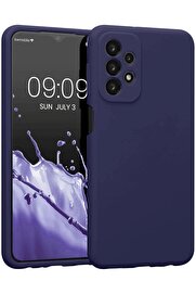 CepteToptan Samsung Galaxy A23 4G Kılıf First Silikon - Lacivert - DROPX6268-4271