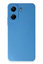 CepteToptan Xiaomi Redmi 13C Kılıf Nano içi Kadife Silikon - Mavi - DROPX7703-8342