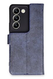 CepteToptan Vivo V30 Lite 4G Kılıf Trend S Plus Kapaklı Kılıf - Lacivert - DROPX7932-8826