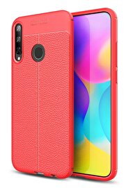 CepteToptan Huawei P40 Lite E Kılıf Auto Focus Kapak - Kırmızı - DROPX2338-7105
