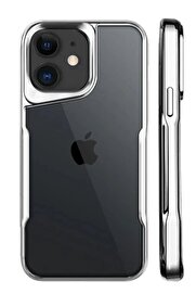 CepteToptan iPhone 11 Kılıf Boyi Silikon Kapak - Gümüş - DROPX1084-1134
