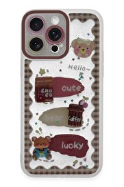 CepteToptan iPhone 14 Pro Max Kılıf Sweet Desenli Silikon Kapak - Şeffaf - DROPX2805-9697