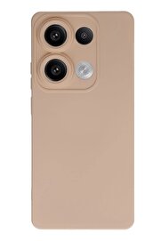 CepteToptan Xiaomi Redmi Note 13 4G Kılıf Nano içi Kadife Silikon - Pudra - DROPX3340-7178