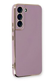 CepteToptan Samsung Galaxy S22 Plus Kılıf Volet Silikon - Mor - DROPX9028-5462