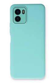 CepteToptan Vivo Y15S Kılıf Lansman Glass Kapak - Turkuaz - DROPX1063-5008