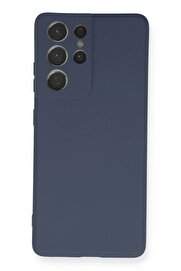 CepteToptan Samsung Galaxy S21 Ultra Kılıf Nano içi Kadife Silikon - Gri - DROPX4664-8571
