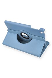CepteToptan iPad Mini 1 Kılıf 360 Tablet Deri Kılıf - Turkuaz - DROPX8757-4354