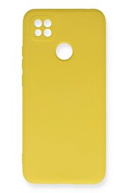 CepteToptan Xiaomi Redmi 9C Kılıf Nano içi Kadife Silikon - Sarı - DROPX5214-9656