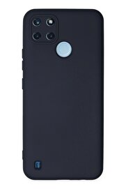 CepteToptan Realme C25Y Kılıf Nano içi Kadife Silikon - Lacivert - DROPX3904-6576