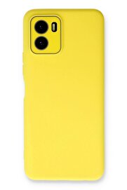 CepteToptan Vivo Y15S Kılıf Lansman Glass Kapak - Sarı - DROPX4226-4139