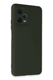 CepteToptan Xiaomi Redmi Note 12 5G Kılıf Nano içi Kadife Silikon - Koyu Yeşil - DROPX9946-3925