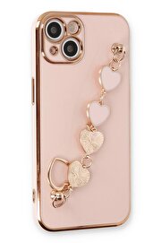 CepteToptan iPhone 14 Plus Kılıf Esila Silikon - Pudra - DROPX4837-1714