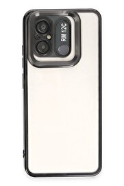 CepteToptan Xiaomi Redmi 12C Kılıf Slot Silikon - Siyah - DROPX9040-9058