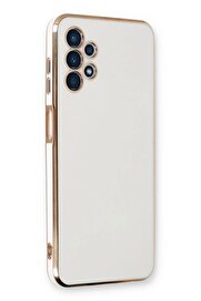 CepteToptan Samsung Galaxy A13 4G Kılıf Volet Silikon - Beyaz - DROPX4055-3660