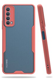 CepteToptan Huawei P Smart 2021 Kılıf Platin Silikon - Pembe - DROPX5275-3147
