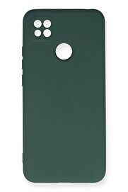 CepteToptan Xiaomi Redmi 9C Kılıf Nano içi Kadife Silikon - Koyu Yeşil - DROPX5325-6082