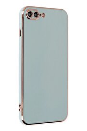 CepteToptan iPhone 7 Plus Kılıf Volet Silikon - Açık Yeşil - DROPX9262-4856