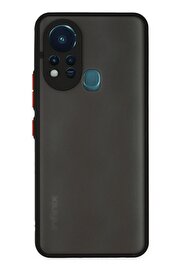 CepteToptan İnfinix Hot 11s Kılıf Montreal Silikon Kapak - Siyah - DROPX1824-6706