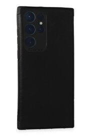 CepteToptan Samsung Galaxy S22 Ultra Kılıf Loop Deri Silikon - Siyah - DROPX7308-8968