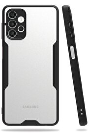 CepteToptan Samsung Galaxy A52 Kılıf Platin Silikon - Siyah - DROPX9049-1092