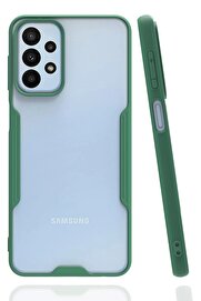 CepteToptan Samsung Galaxy A23 4G Kılıf Platin Silikon - Yeşil - DROPX8481-1750