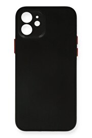 CepteToptan iPhone 12 Kılıf PP Ultra İnce Kapak - Siyah - DROPX6119-6513