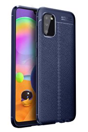 CepteToptan Samsung Galaxy A02S Kılıf Auto Focus Kapak - Lacivert - DROPX3691-6372