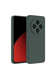 CepteToptan Xiaomi Redmi 14C Kılıf First Silikon - Koyu Yeşil - DROPX3564-4080