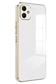 CepteToptan Samsung Galaxy A05 Kılıf Volet Silikon - Beyaz - DROPX1256-8533