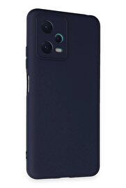 CepteToptan Xiaomi Redmi Note 12 5G Kılıf Nano içi Kadife Silikon - Lacivert - DROPX3826-8820