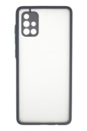 CepteToptan Samsung Galaxy A71 Kılıf Montreal Silikon Kapak - Gri - DROPX6935-6658