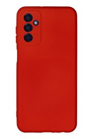 CepteToptan Samsung Galaxy M23 Kılıf Nano içi Kadife Silikon - Kırmızı - DROPX9062-4914